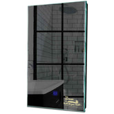 Specchio LED Verticale | Pulsante touch | Luce bianca calda - Reyze Serie Motivated Modello 3